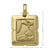 10, 18 Karat Yellow Gold Solid Baptism Medalion