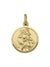 10, 14, 18 Karat Yellow Gold Solid Saint Christopher Medallion