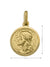 10, 18 Karat Yellow Gold Medium Solid Medallion with Jesus