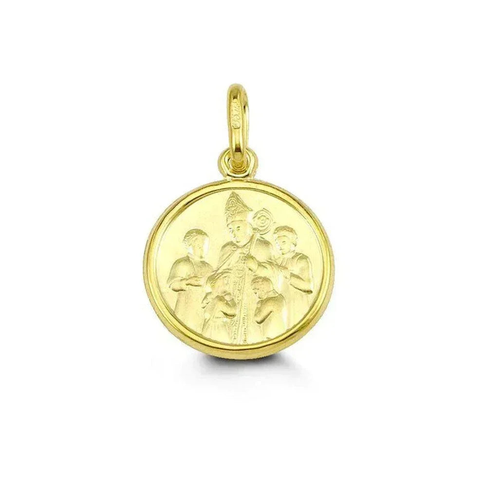 10, 14 Karat Yellow Gold Medium Solid Confirmation Medalion