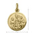 10, 14, 18 Karat Yellow Gold Medium Solid Confirmation Medalion