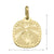10, 14, 18 Karat Yellow Gold Cushion Shape Solid Confirmation Medalion
