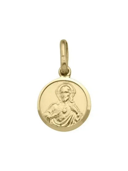 10 Karat Yellow Gold Solid Scapular Medalion