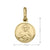10, 18 Karat Yellow Gold Solid Scapular Medalion