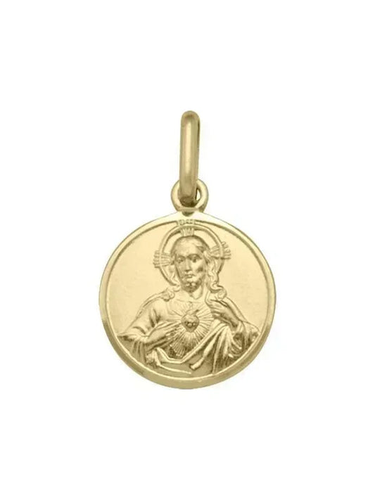 10 Karat Yellow Gold Solid Scapular Medalion
