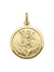 18 Karat Yellow Gold Solid St. Michael Medalion