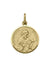 18 Karat Yellow Gold Solid St. Francis Medalion
