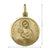 18 Karat Yellow Gold Solid St. Rita Medalion