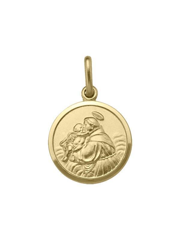 10, 14 Karat Yellow Gold Solid St. Anthony Medalion