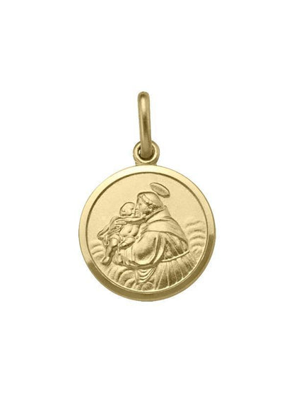 10, 14 Karat Yellow Gold Solid St. Anthony Medalion