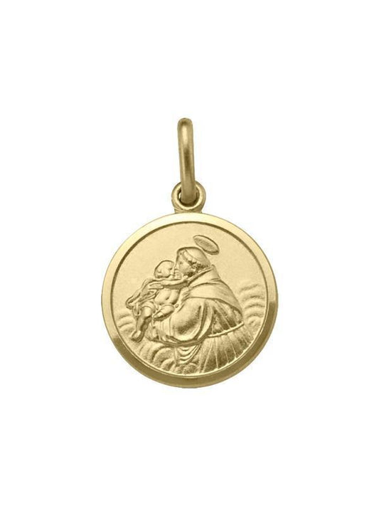 10, 14 Karat Yellow Gold Solid St. Anthony Medalion