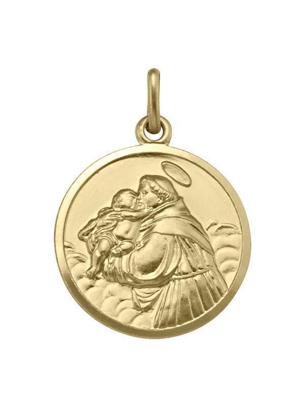 10, 14 Karat Yellow Gold Solid St. Anthony Medalion