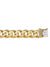 10, 14, 18 Karat Yellow Gold Curb Link 12.4 mm Bracelet