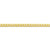 10, 14, 18 Karat Yellow Gold Open Link Curb 3.0 mm Italian Bracelet