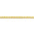 10, 14, 18 Karat Yellow Gold Open Link Curb 3.7 mm Italian Bracelet