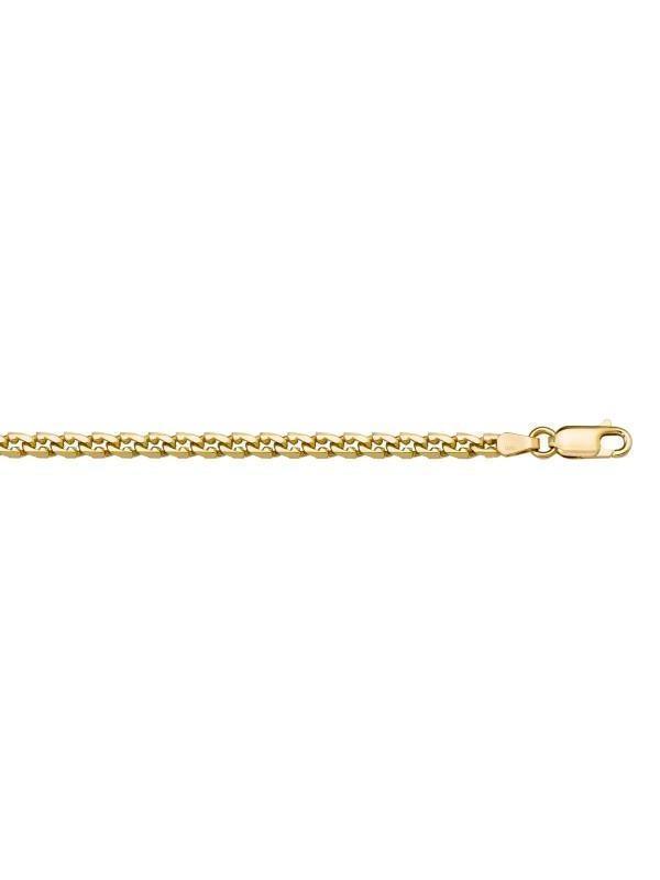 14k Yellow Gold L.F Link 3.3 mm Italian Bracelet