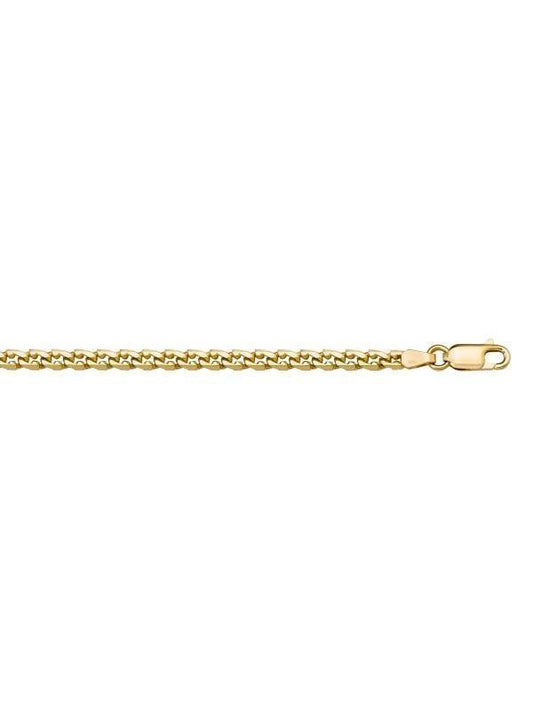 14k Yellow Gold L.F Link 3.3 mm Italian Bracelet