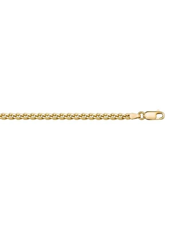 14k, 18k Yellow Gold L.F Link 3.3 mm Italian Bracelet