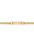 10, 14, 18 Karat Yellow Gold Hollow Curb 5.0 mm Italian Womens Id Bracelet
