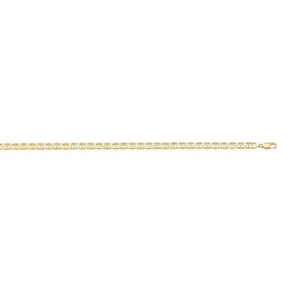 10k, 14k Yellow Gold Flat Anchor 2.2 mm Italian Anklet