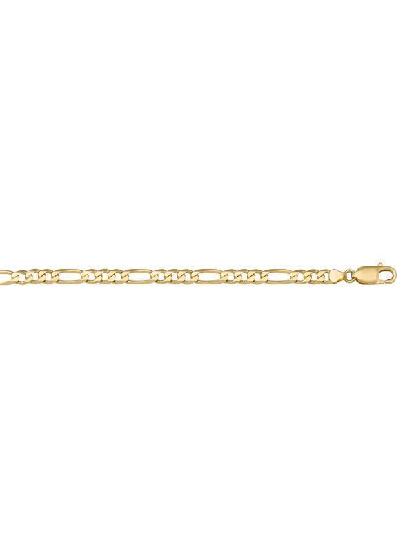 10k, 14k Yellow Gold Figaro Link 5.1 mm Italian Chain