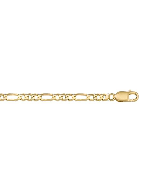 10k, 14k Yellow Gold Figaro Link 7.1 mm Italian Chain
