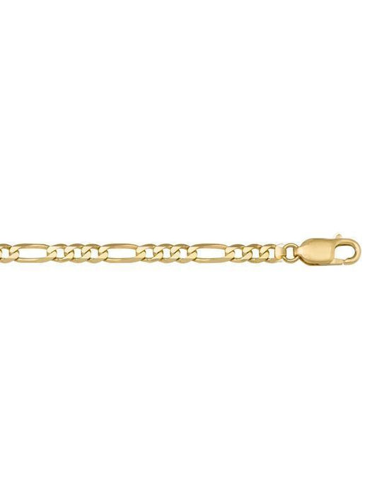 10k, 14k Yellow Gold Figaro Link 7.1 mm Italian Chain