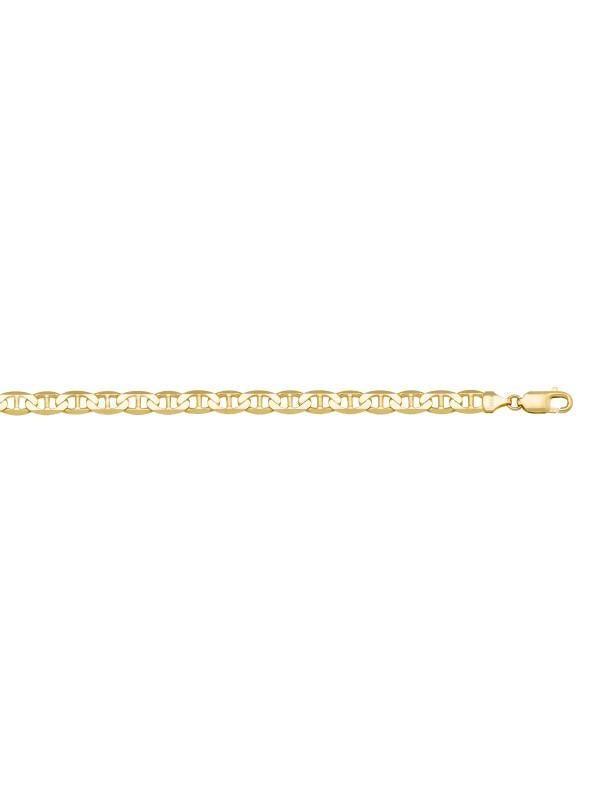 10k, 14k Yellow Gold Flat Anchor 3.8 mm Italian Bracelet