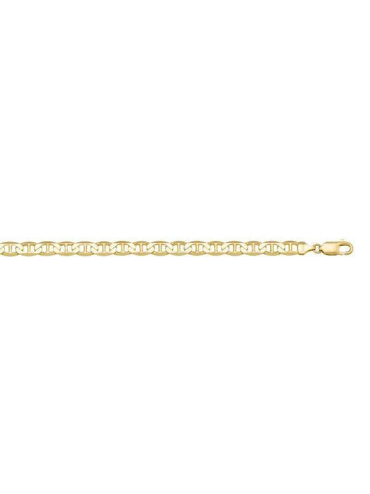 10k, 14k Yellow Gold Flat Anchor 3.8 mm Italian Bracelet