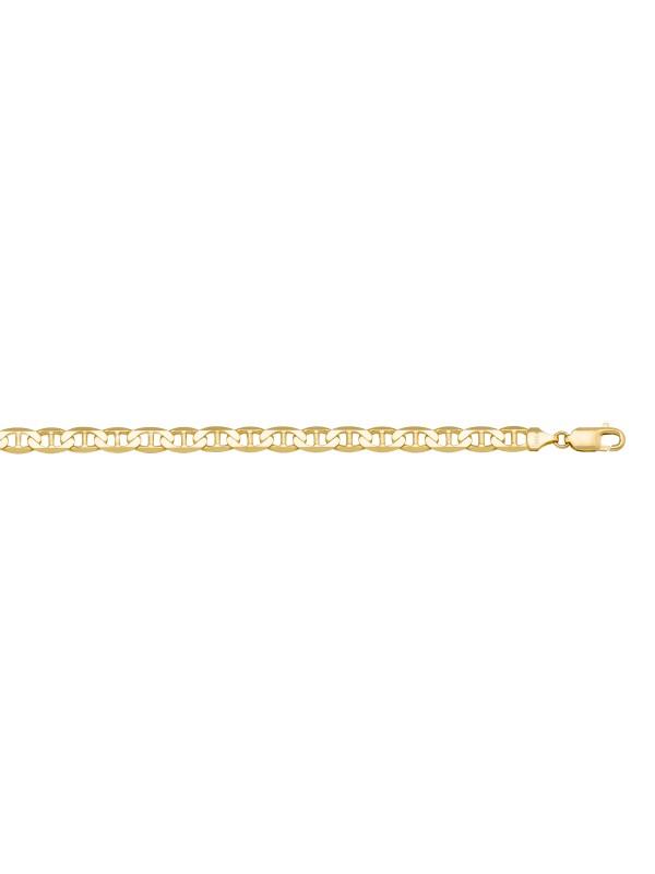 10k, 14k, 18k Yellow Gold Flat Anchor 3.8 mm Italian Chain