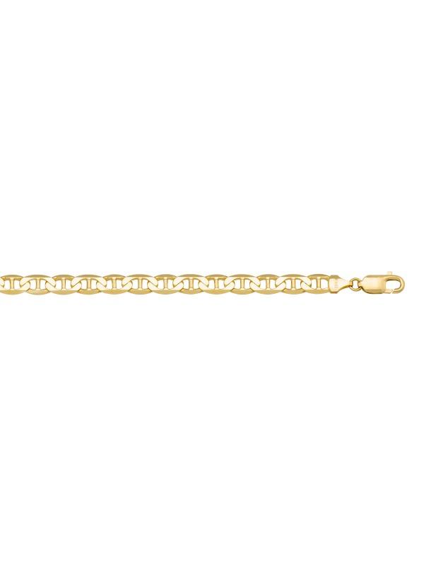 10k, 14k, 18k Yellow Gold Flat Anchor 4.6 mm Italian Chain