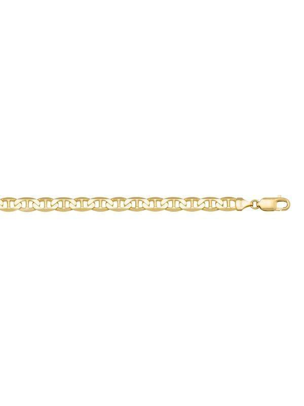 10k, 14k Yellow Gold Flat Anchor 4.6 mm Italian Bracelet