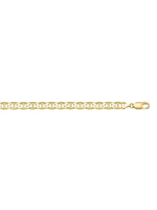 10k, 14k Yellow Gold Flat Anchor 4.6 mm Italian Bracelet