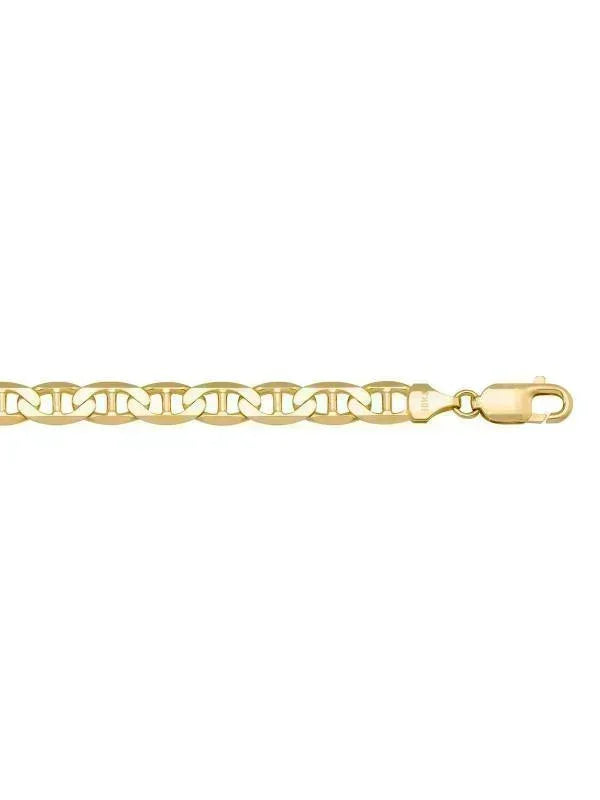 10k, 14k Yellow Gold Flat Anchor 7.0 mm Italian Chain