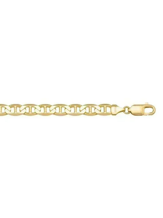 10k, 14k Yellow Gold Flat Anchor 7.0 mm Italian Bracelet