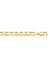 10k, 14k, 18k Yellow Gold Flat Anchor 7.5 mm Italian Chain