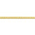 10, 14, 18 Karat Yellow Gold Hollow Curb 3.0 mm Italian Bracelet