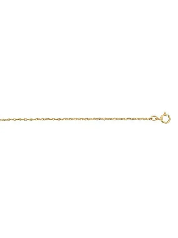 10k Yellow Gold Loose Rope 1.3 mm Light Gold Plated Italian Chain