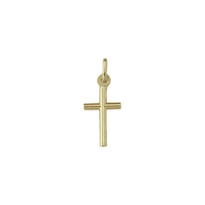 10k, 14k Yellow Gold Religious Classic Italian Cross Pendant