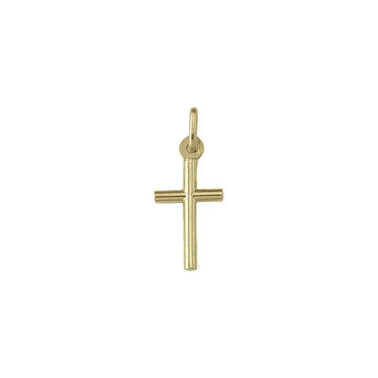 10k, 14k Yellow Gold Religious Classic Italian Cross Pendant