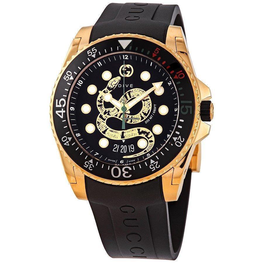 Gucci Dive Quartz Mens Watch YA136219