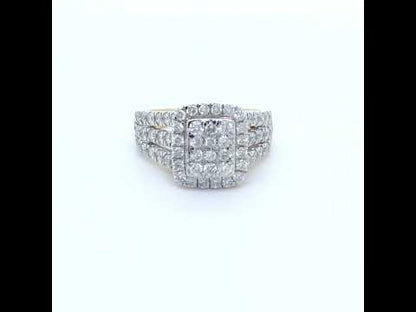 10 Karat Yellow Gold 1.50TDW Diamond Anniversary Celebration Ring