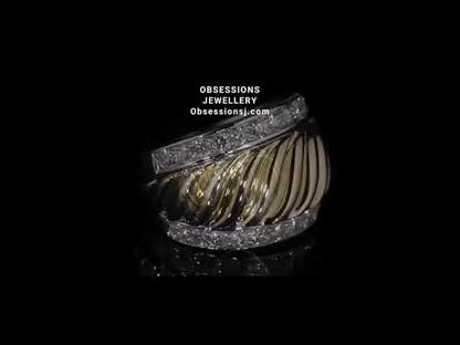 10K Yellow and White Gold 1.00TDW Diamond Special Occasion Ring